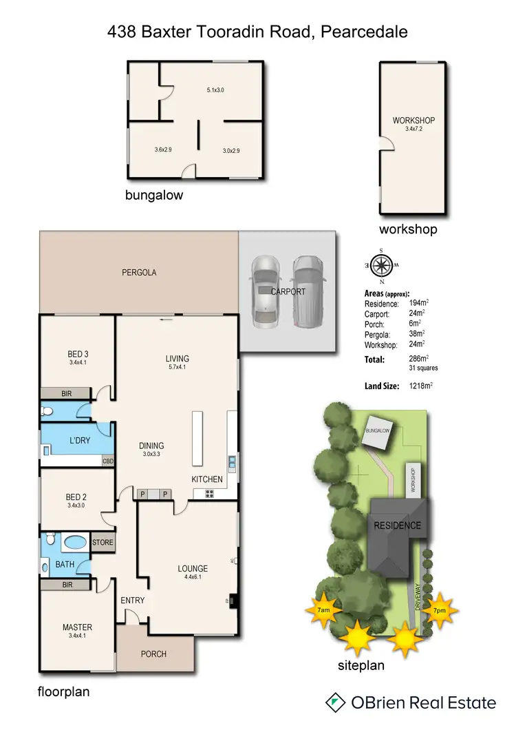 Floorplan of Homely house listing, 438 Baxter - Tooradin Road, Pearcedale VIC 3912