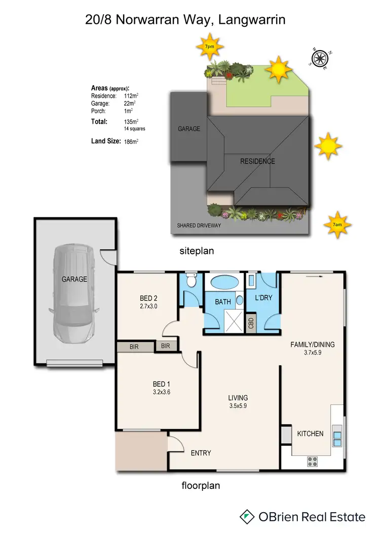 Floorplan of Homely unit listing, 20/8 Norwarran Way, Langwarrin VIC 3910