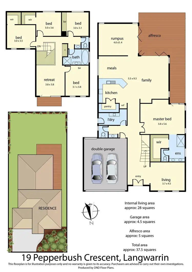 Floorplan of Homely house listing, 19 Pepperbush Crescent, Langwarrin VIC 3910