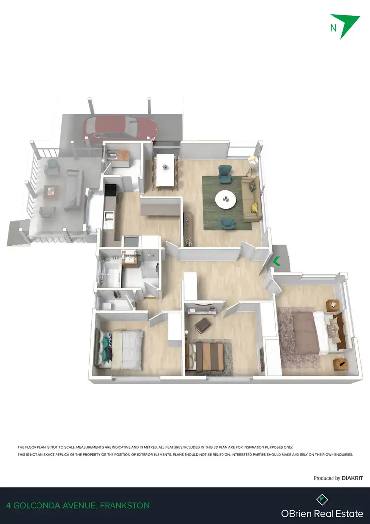 Floorplan of Homely house listing, 4 Golconda Avenue, Frankston VIC 3199