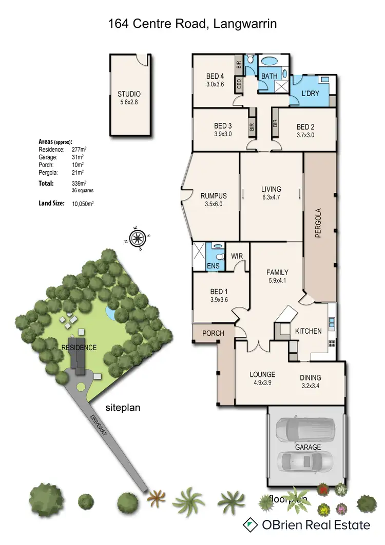 Floorplan of Homely rural property listing, 164 Centre Road, Langwarrin VIC 3910