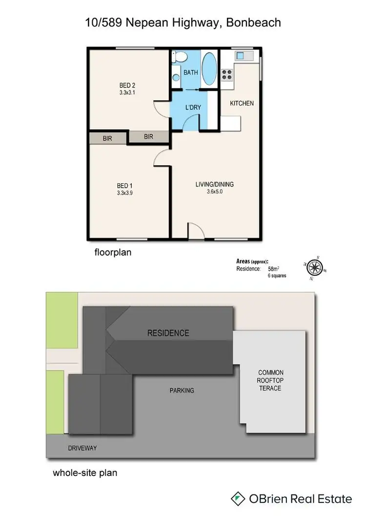 Floorplan of Homely apartment listing, 10/589 Nepean Highway, Bonbeach VIC 3196