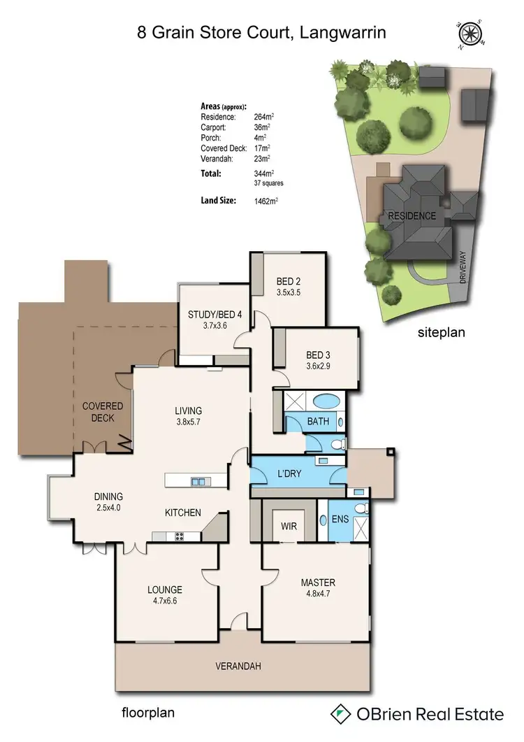 Floorplan of Homely house listing, 8 Grain Store Court, Langwarrin VIC 3910