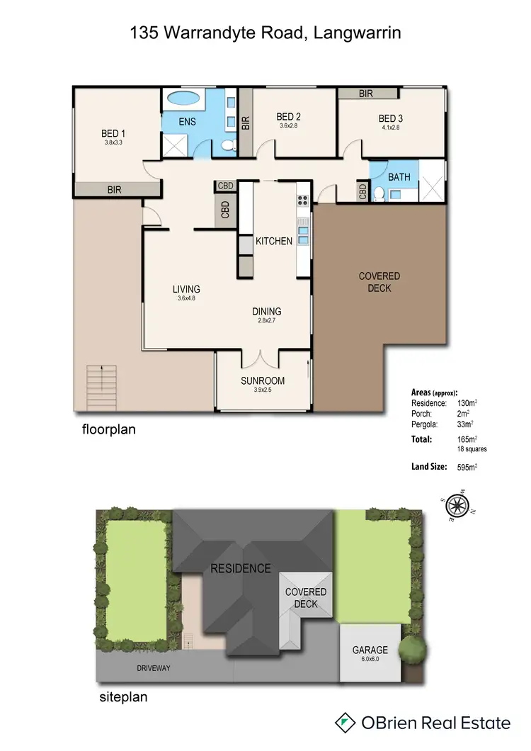 Floorplan of Homely house listing, 135 Warrandyte Road, Langwarrin VIC 3910