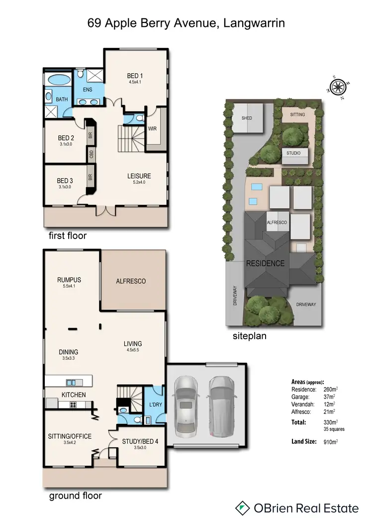 Floorplan of Homely house listing, 69 Apple Berry Avenue, Langwarrin VIC 3910