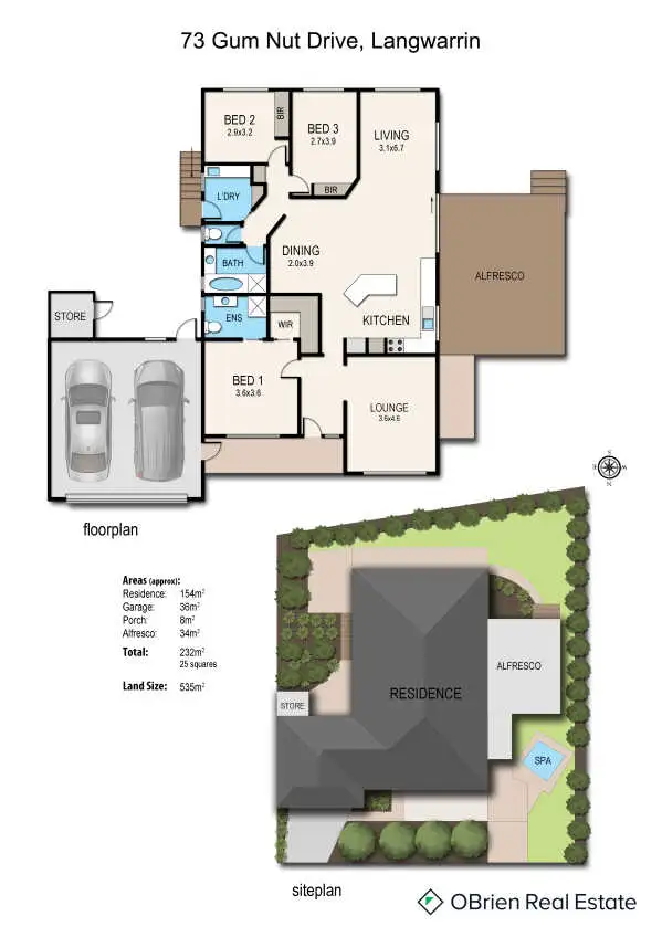 Floorplan of Homely house listing, 73 Gum Nut Drive, Langwarrin VIC 3910