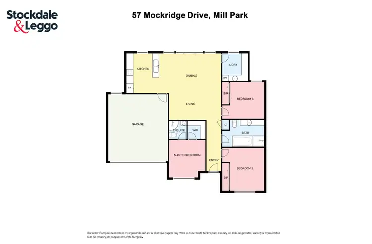 Floorplan of Homely house listing, 57 Mockridge Drive, Mill Park VIC 3082