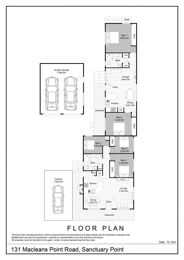 Floorplan of Homely house listing, 131 Macleans Point Road, Sanctuary Point NSW 2540