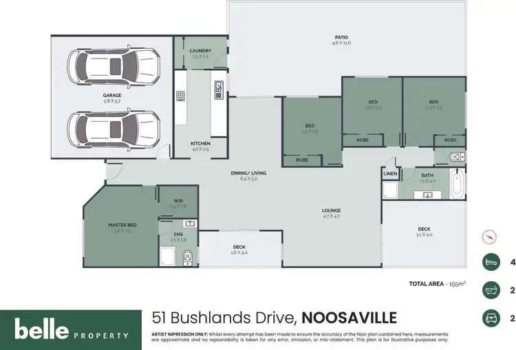 Floorplan of Homely house listing, 51 Bushlands Drive, Noosaville QLD 4566