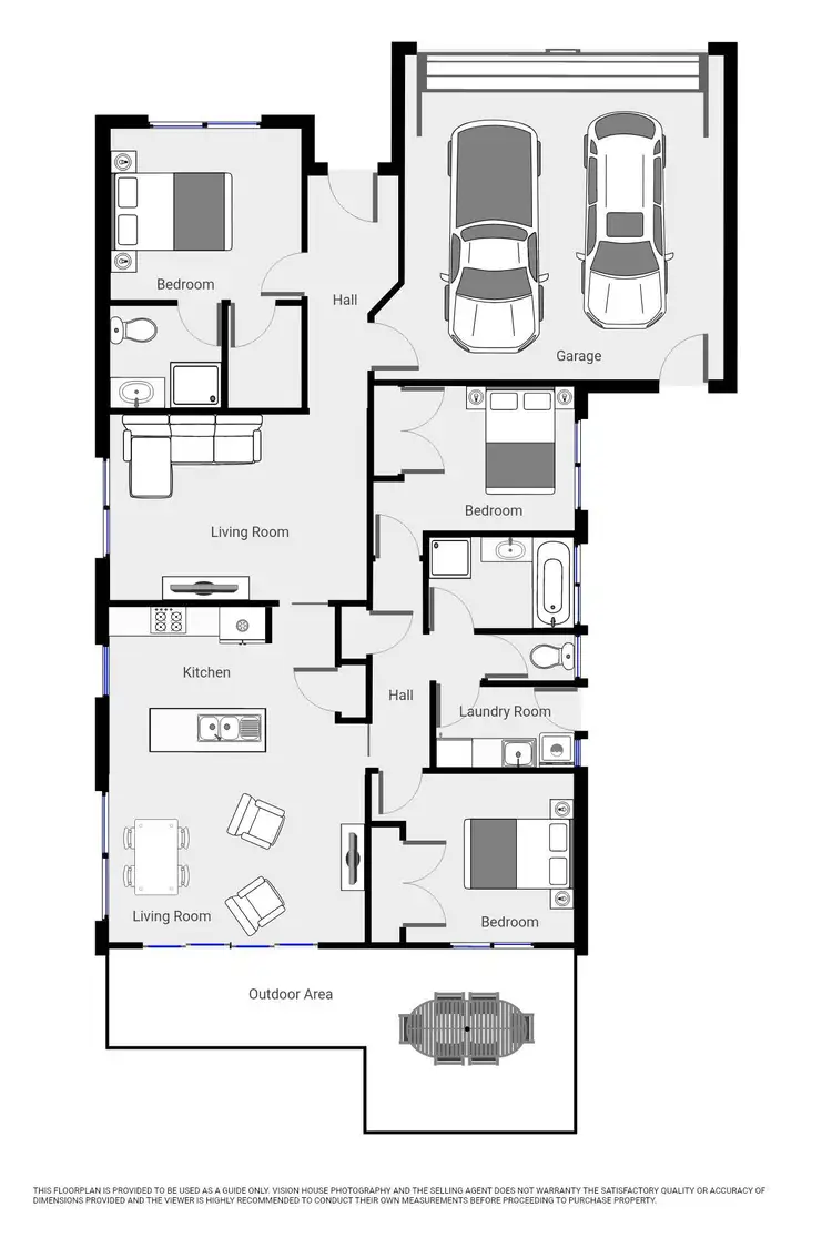 Floorplan of Homely townhouse listing, 29 Springfield Drive, Mildura VIC 3500