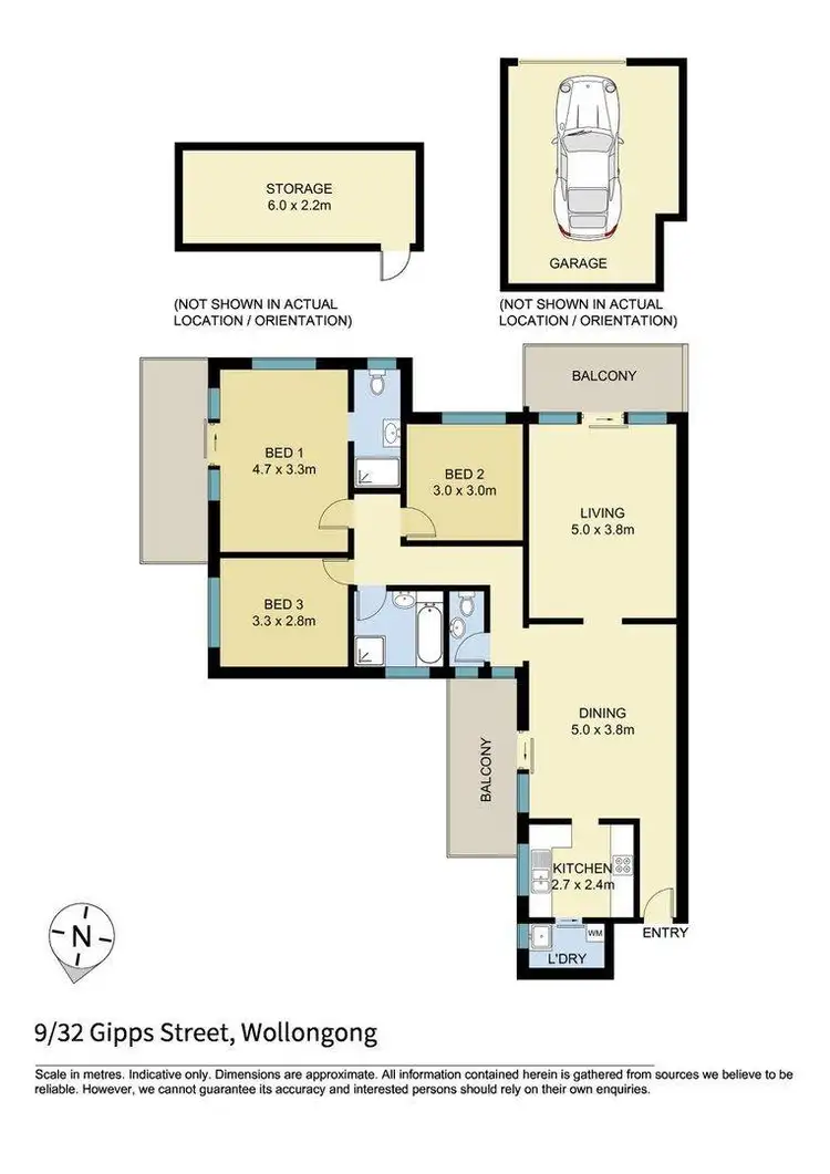 Floorplan of Homely apartment listing, 9/32 Gipps Street, Wollongong NSW 2500