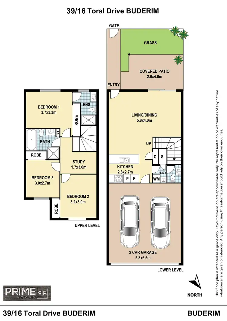 Floorplan of Homely unit listing, 39/16 Toral Drive, Buderim QLD 4556