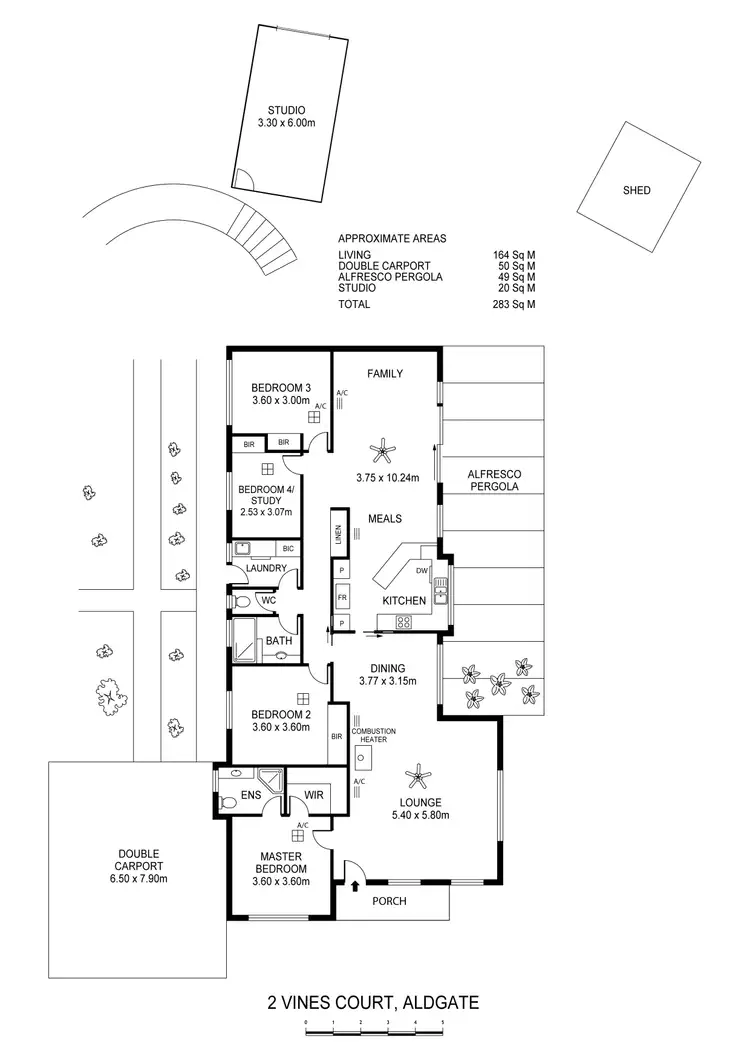 Floorplan of Homely house listing, 2 The Vines Court, Aldgate SA 5154