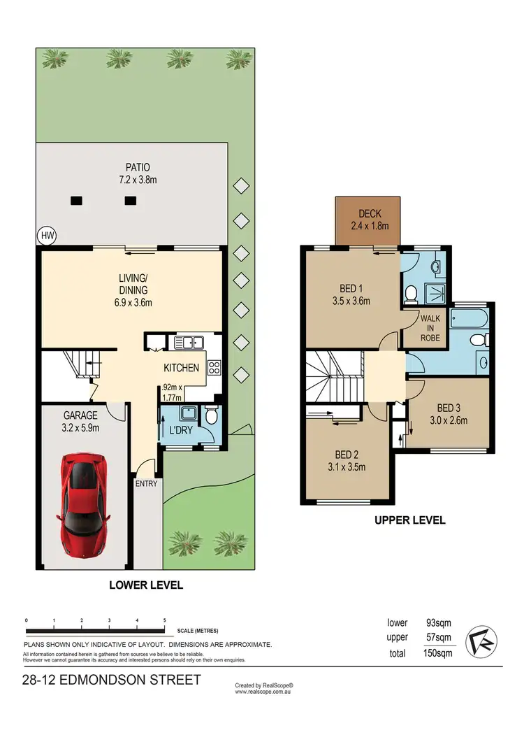 Floorplan of Homely townhouse listing, 28/12 Edmondson Street, Corinda QLD 4075