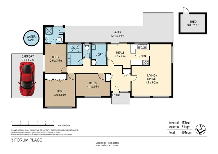 Floorplan of Homely house listing, 3 Forum Place, Jindalee QLD 4074