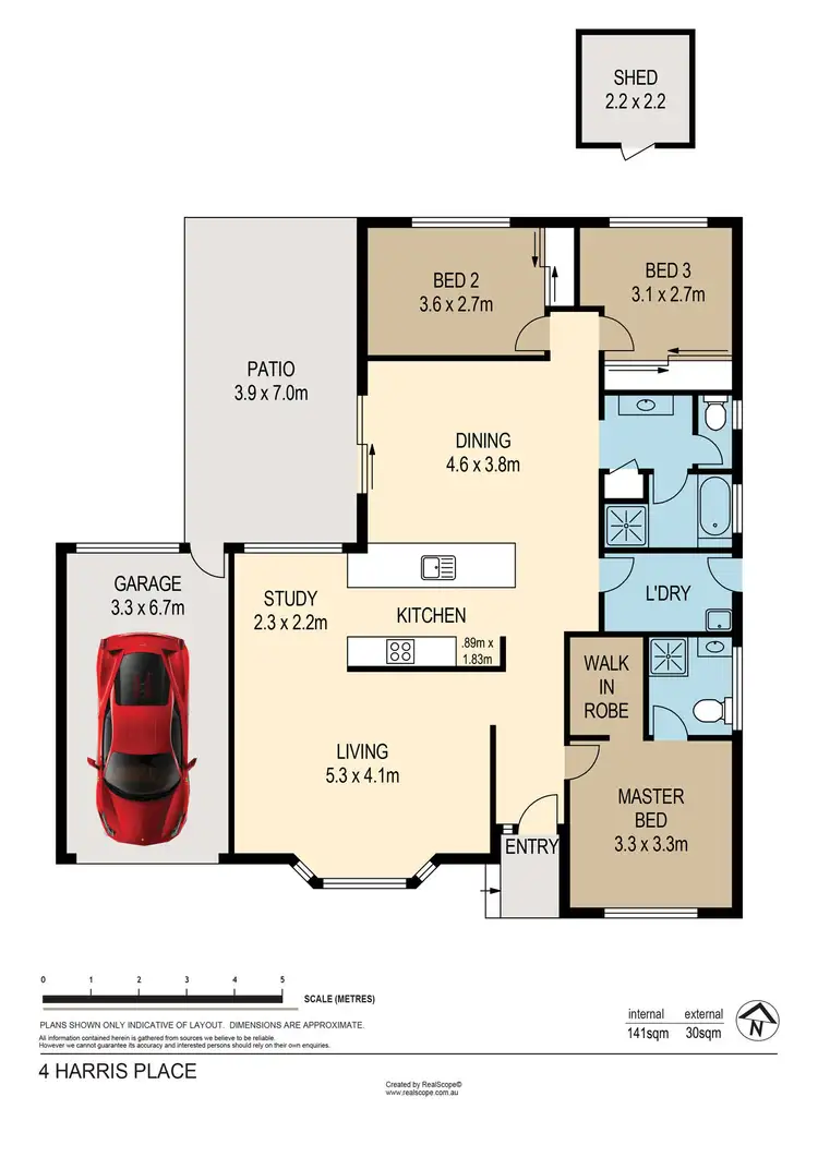 Floorplan of Homely house listing, 4 Harris Place, Seventeen Mile Rocks QLD 4073