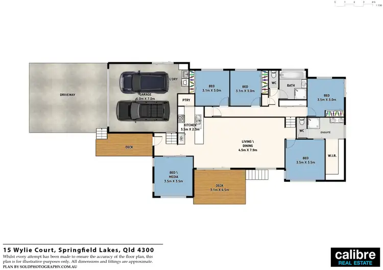 Floorplan of Homely house listing, 15 Wylie Court, Springfield Lakes QLD 4300
