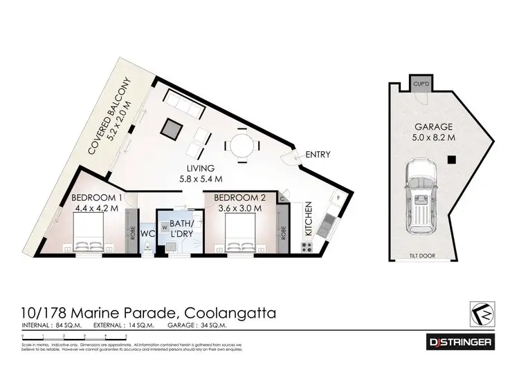 Floorplan of Homely unit listing, 10/178 Marine Parade, Rainbow Bay QLD 4225
