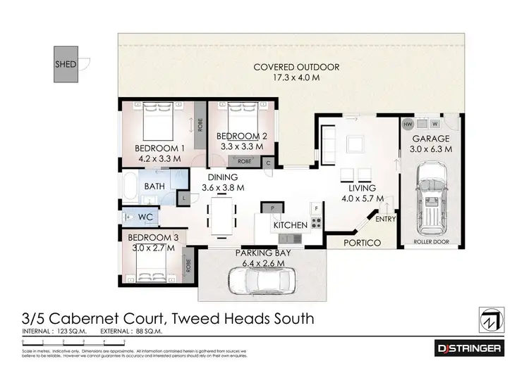 Floorplan of Homely house listing, 3/5 Cabernet Court, Tweed Heads South NSW 2486