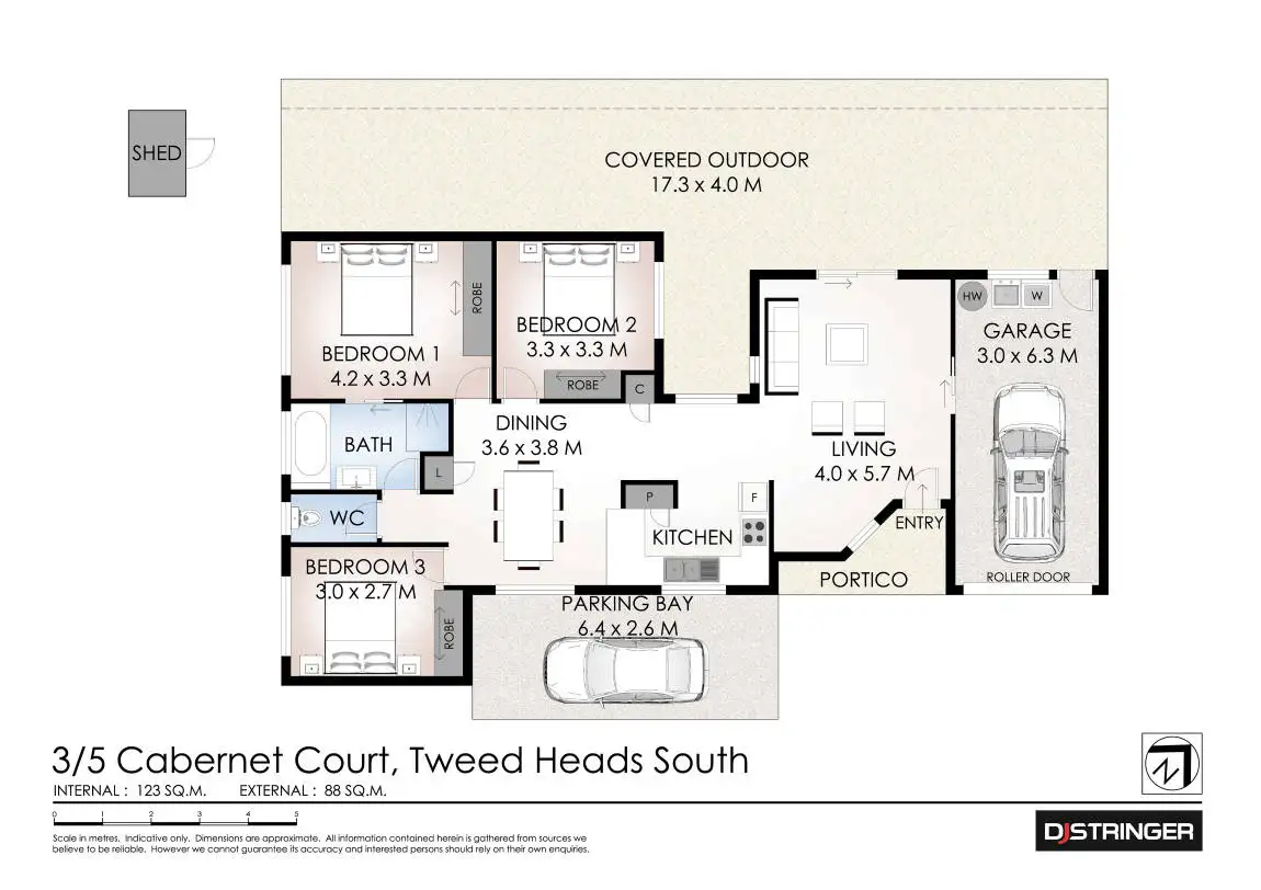 Floorplan of Homely house listing, 3/5 Cabernet Court, Tweed Heads South NSW 2486