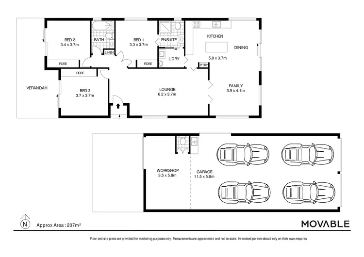 Floorplan of Homely house listing, 208 Dunbar Street, Stockton NSW 2295