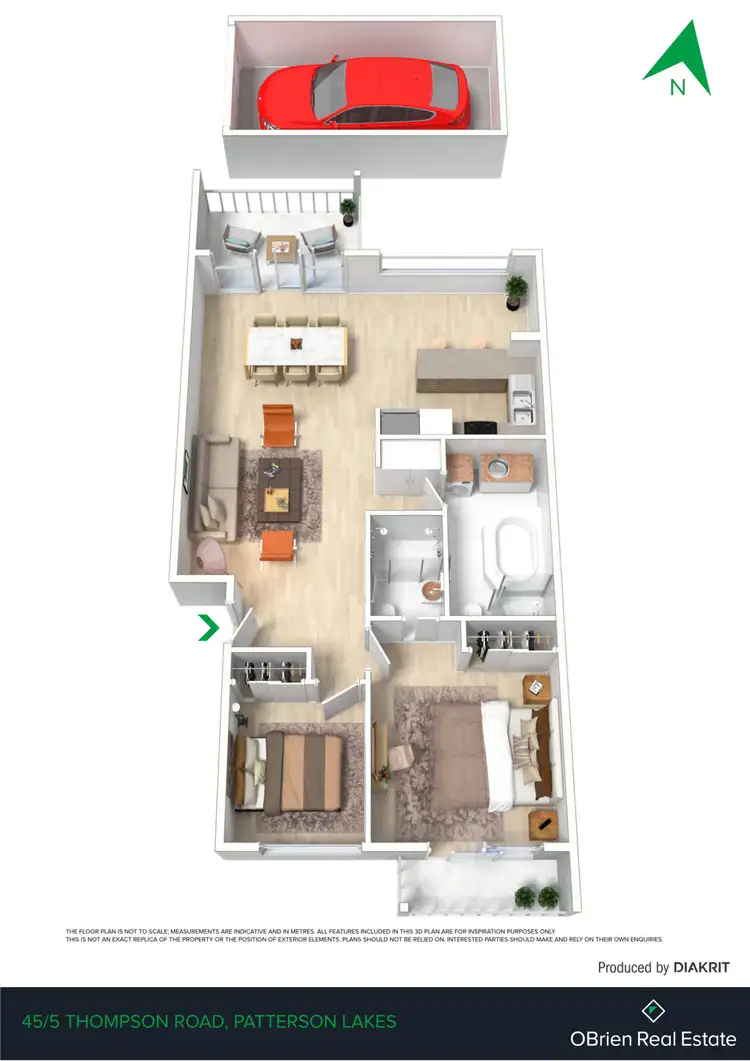 Floorplan of Homely unit listing, 45/5 Thompson Road, Patterson Lakes VIC 3197
