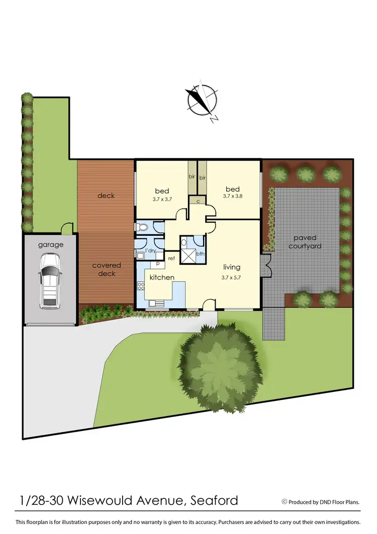 Floorplan of Homely unit listing, 1/28-30 Wisewould Avenue, Seaford VIC 3198