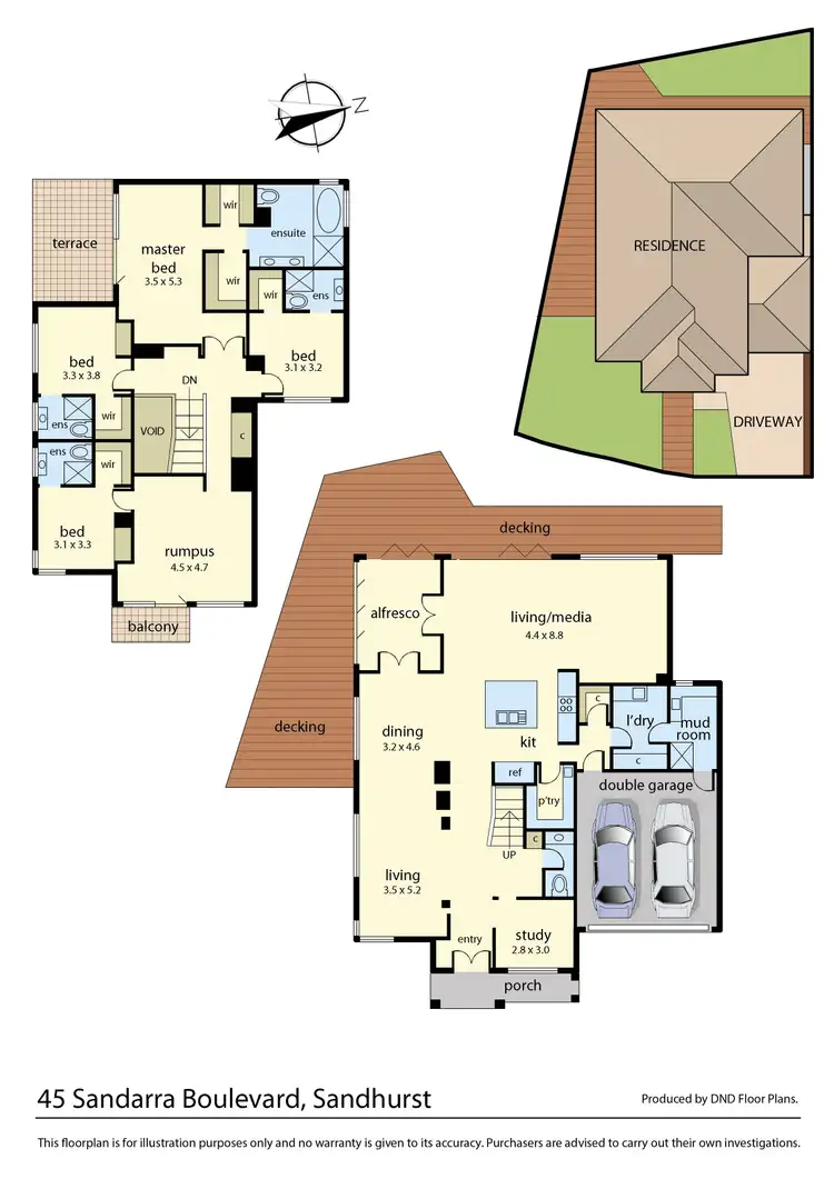 Floorplan of Homely house listing, 45 Sandarra Boulevard, Sandhurst VIC 3977