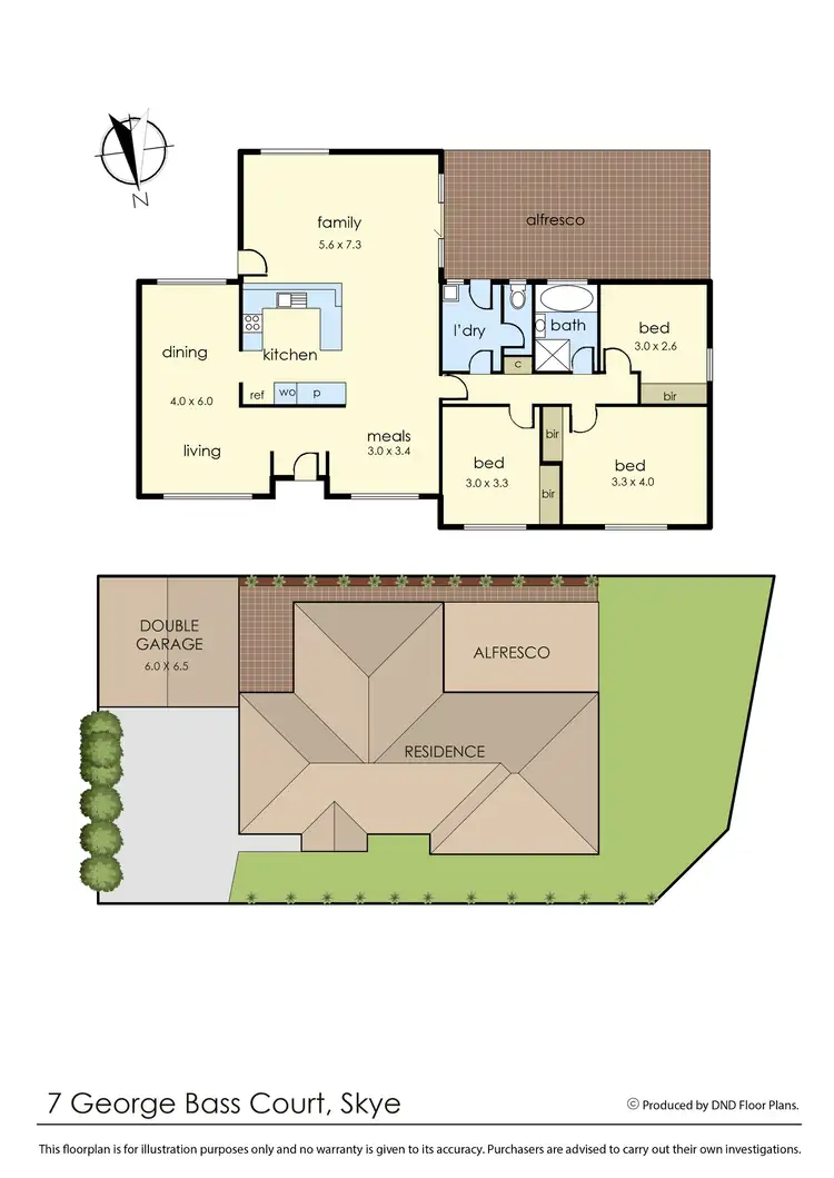 Floorplan of Homely house listing, 7 George Bass Court, Skye VIC 3977