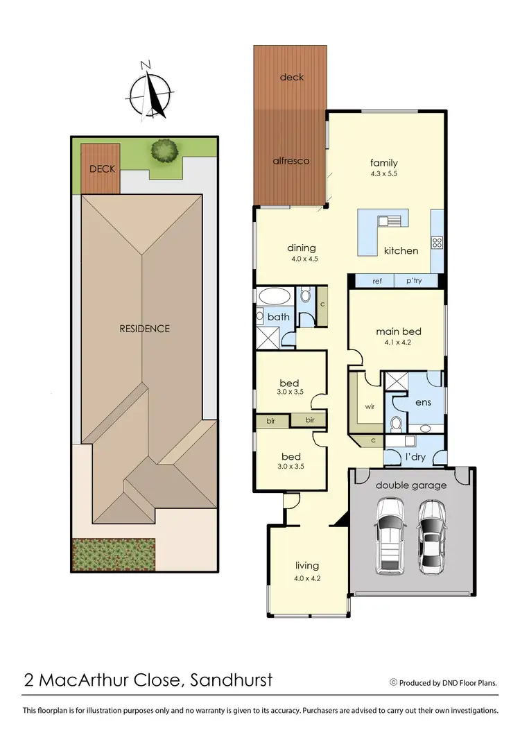 Floorplan of Homely house listing, 2 MacArthur Close, Sandhurst VIC 3977