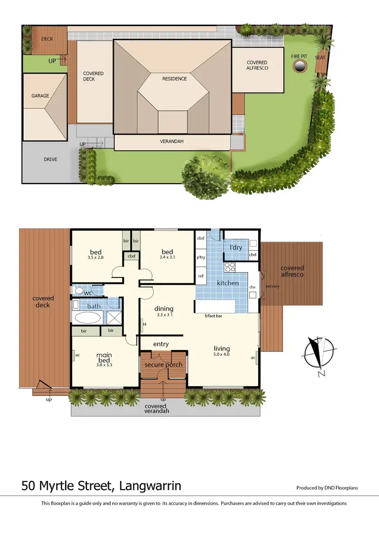 Floorplan of Homely house listing, 50 Myrtle Street, Langwarrin VIC 3910