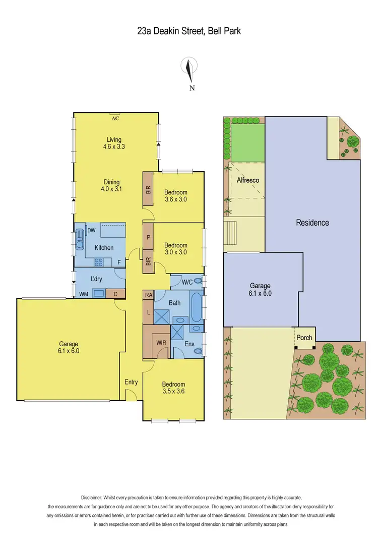 Floorplan of Homely unit listing, 23A Deakin Street, Bell Park VIC 3215
