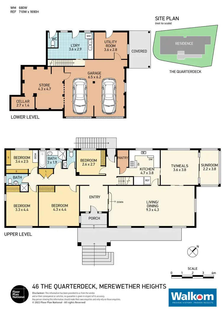Floorplan of Homely house listing, 46 The Quarter Deck, Merewether Heights NSW 2291