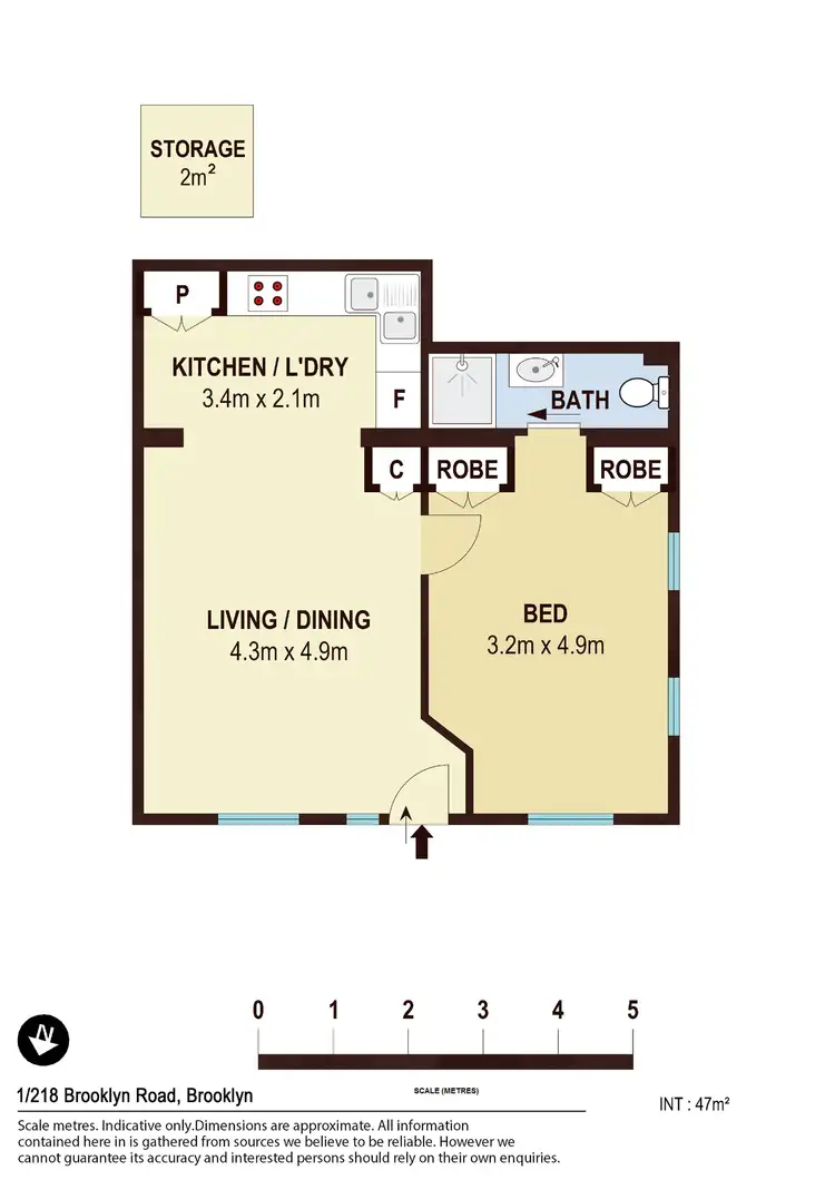 Floorplan of Homely house listing, 1/218 Brooklyn Road, Brooklyn NSW 2083