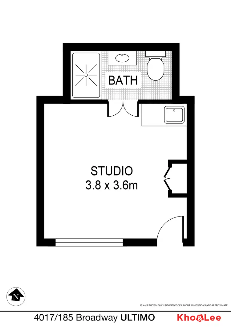 Floorplan of Homely apartment listing, 4017/185 Broadway, Ultimo NSW 2007