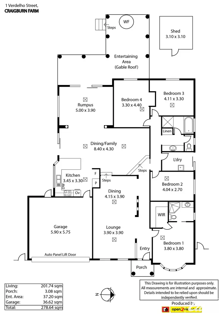 Floorplan of Homely house listing, 1 Verdelho Street, Craigburn Farm SA 5051