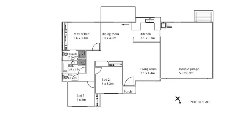 Floorplan of Homely house listing, 9 Tiara Close, Grafton NSW 2460
