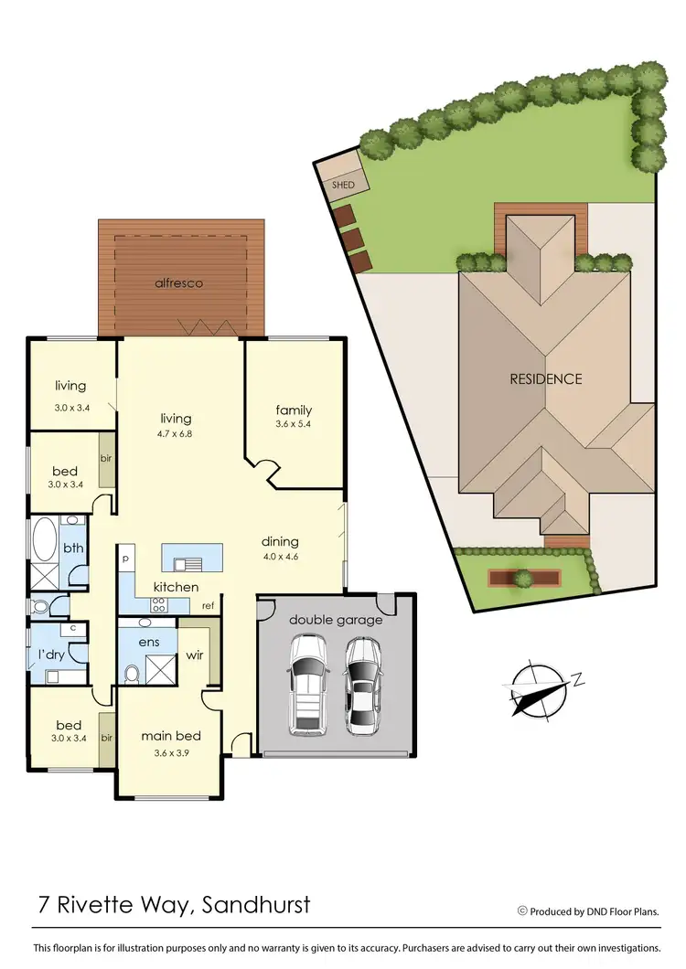 Floorplan of Homely house listing, 7 Rivette Way, Sandhurst VIC 3977