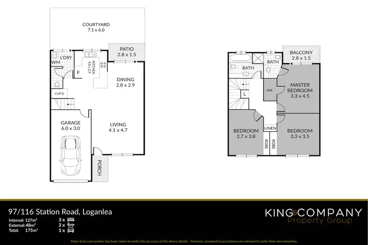 Floorplan of Homely townhouse listing, 97/116 Station Road, Loganlea QLD 4131