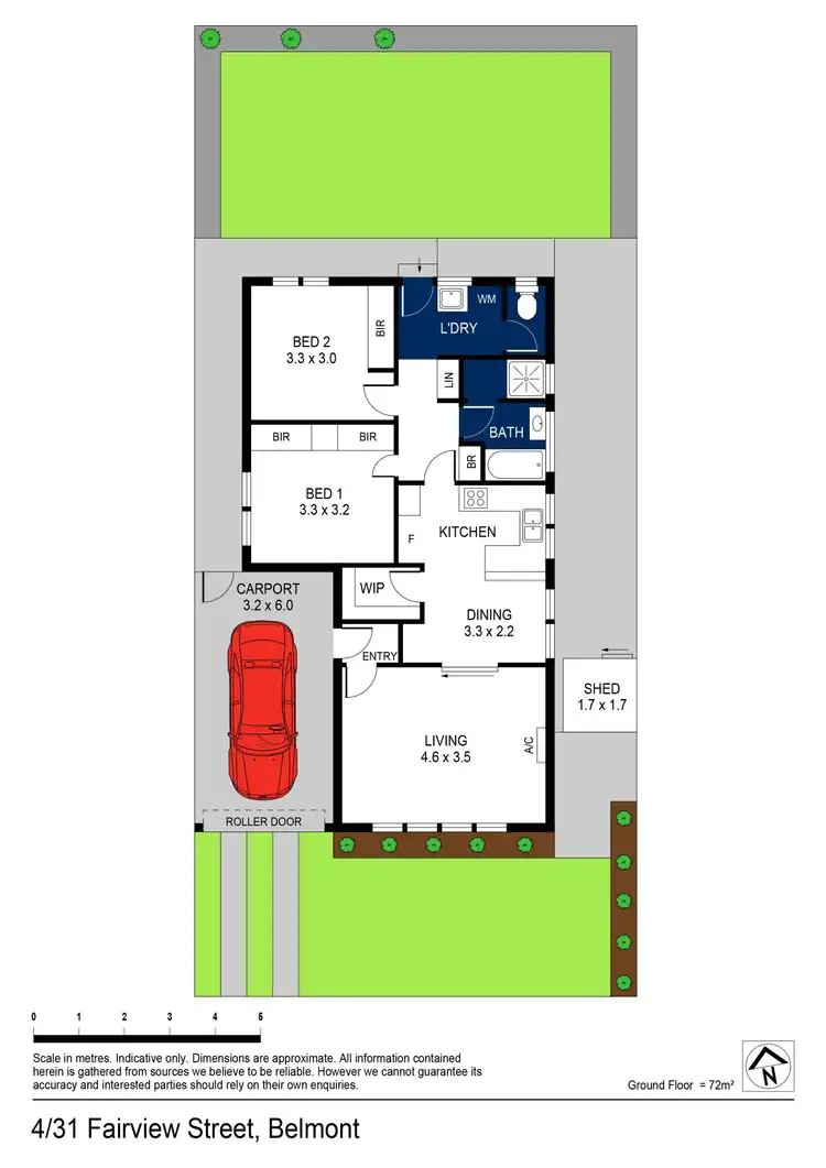 Floorplan of Homely unit listing, 4/31 Fairview Street, Belmont VIC 3216