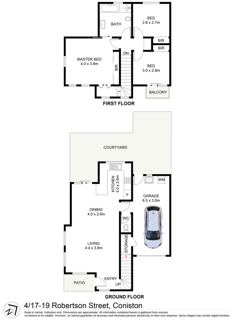 Floorplan of Homely townhouse listing, 4/17 - 19 Robertson Street, Coniston NSW 2500
