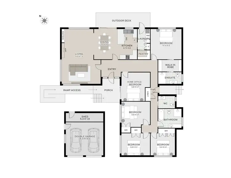 Floorplan of Homely house listing, 35 Goderich Street, Longford TAS 7301
