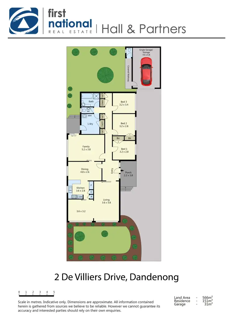 Floorplan of Homely house listing, 2 De Villiers Drive, Dandenong VIC 3175
