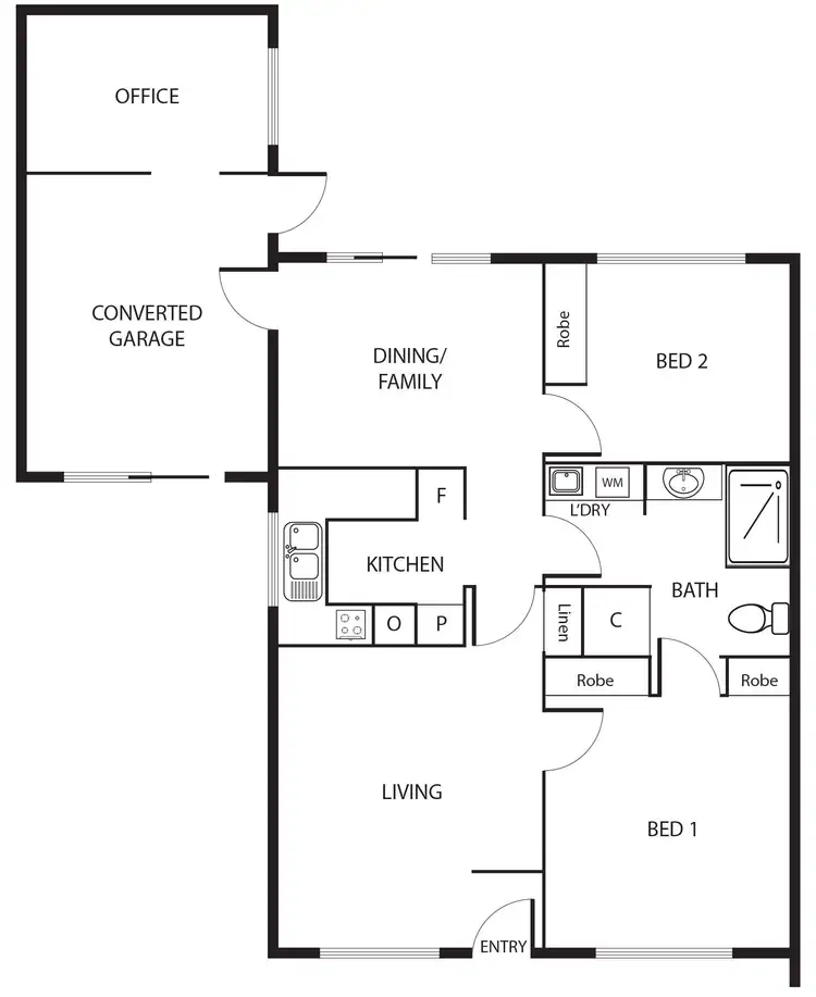 Floorplan of Homely townhouse listing, 9/41 Comrie Street, Wanniassa ACT 2903