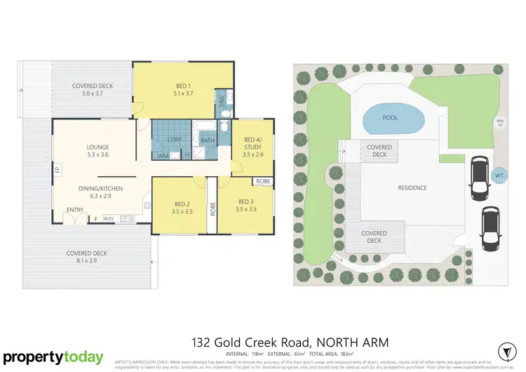 Floorplan of Homely house listing, 132 Gold Creek Road, North Arm QLD 4561