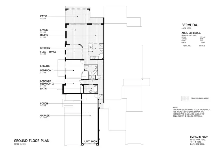 Floorplan of Homely villa listing, 1009/1 The Cove Crescent, Carrara QLD 4211