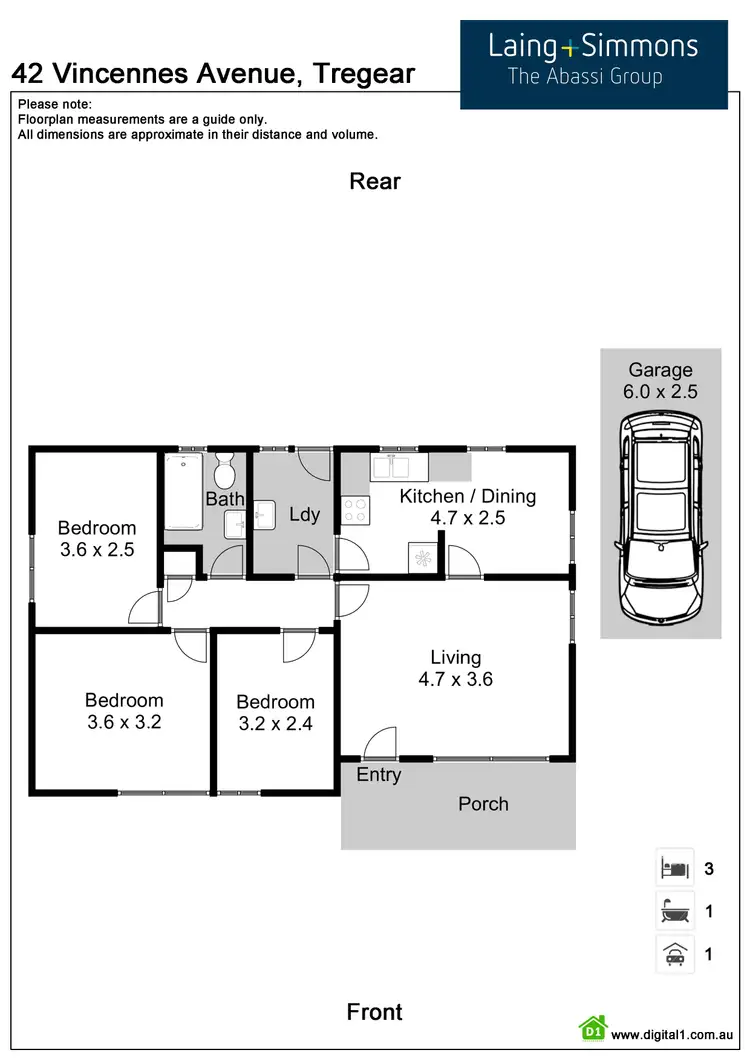Floorplan of Homely house listing, 42 Vincennes Avenue, Tregear NSW 2770