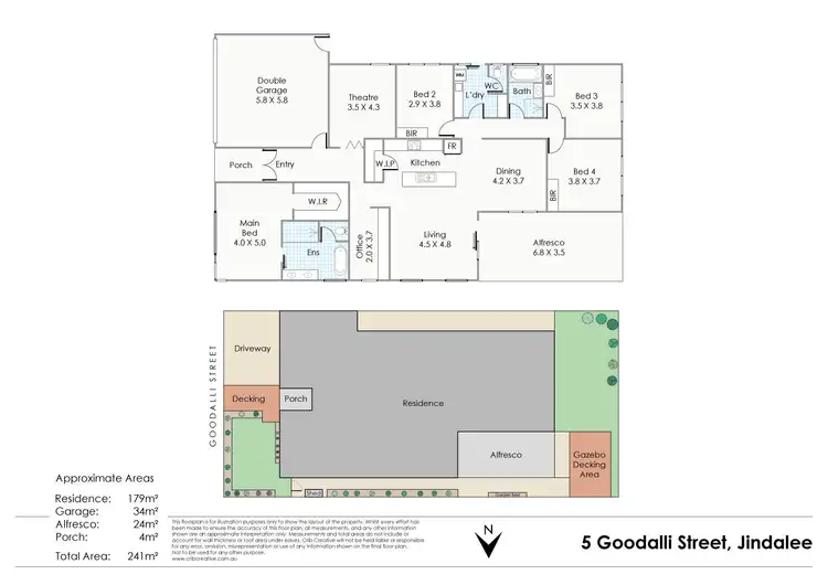 Floorplan of Homely house listing, 5 Goodalli Street, Jindalee WA 6036