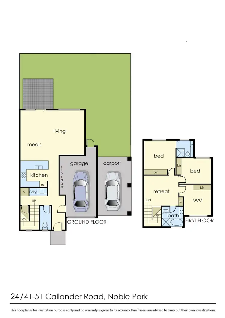Floorplan of Homely townhouse listing, 11 Gould Circuit, Noble Park VIC 3174