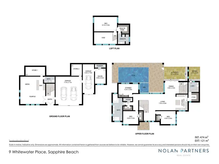 Floorplan of Homely house listing, 9 Whitewater Place, Sapphire Beach NSW 2450